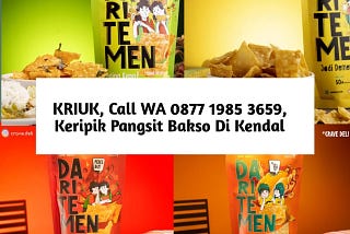 KRIUK, Call WA 0877 1985 3659, Keripik Pangsit Bakso Di Kendal