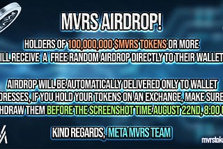 Meta MVRS AirDrop