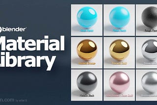 Pustaka Material Blender gratis