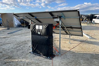 Solar panel array for Burning Man