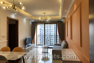 Rent in Guangzhou perfect apartment 2 bedrooms 2 living rooms 1 bathroom