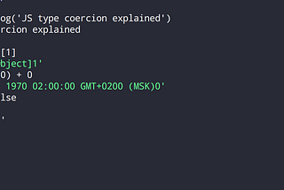 JavaScript type coercion explained