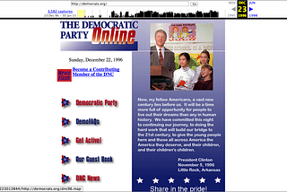 Evolution of the Democratic Party’s Website