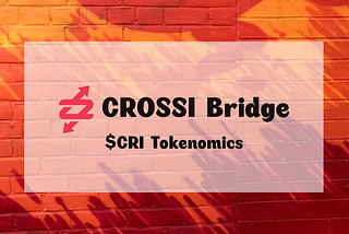 $CRI Tokenomics