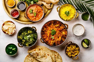 Lots of Indian Dishes