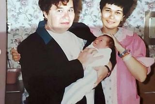 baby, mother, grandmother