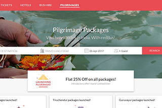 Now Book Pilgrimage Packages on redBus!