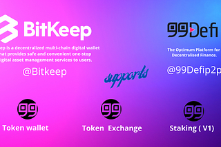 99Defi Protocol on Bitkeep Multi-chain Wallet