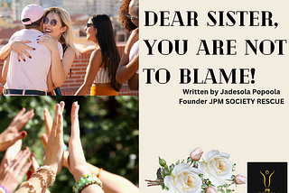 Dear Sister, You are NOT to blame!