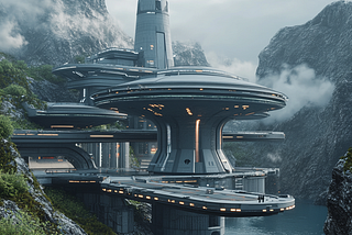 A futuristic secret government facility.