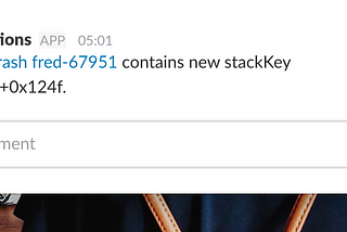 New StackKey alerts via Slack.