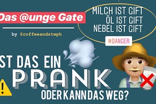 Das Unge-Gift-Gate: Ist das 1 Prank, vong Satire her?