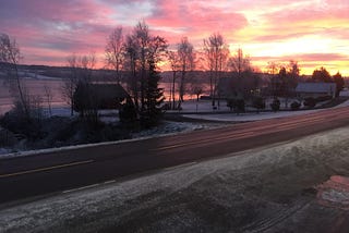 The Revolving Views in Front of Our Home in Norway