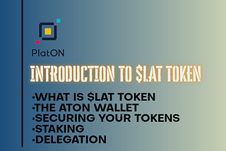 INTRODUCTION TO $LAT TOKEN.