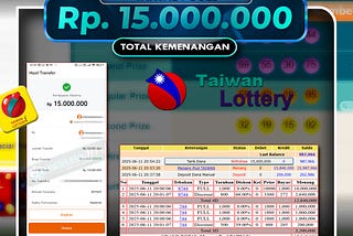Bukti Kemenangan Togel TAIWAL POOLS Rp15.000.000,- Lunas!