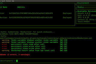 Status Embark + MythX