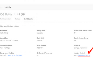Finding dSYMs