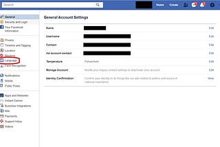 How to Change the Language on Facebook