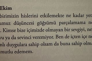 Kalbime bıçak gibi saplanan, yüzüme soğuk su çarpan bu satırları paylaşmak istedim: