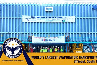 World’s Largest Evaporator Transportation