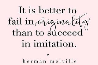 Get Inspired but Be Original