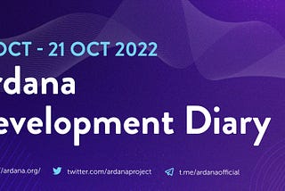 Development Diary: 10th October — 21st October