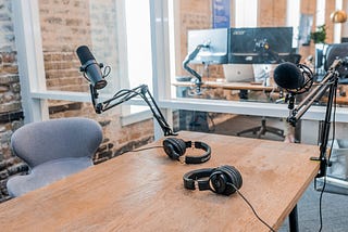 Image showing a podcast set up