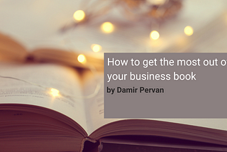 How to get the most of your business book