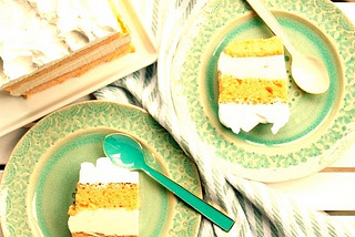 Creamsicle Ice Cream Cake — Frozen Dessert