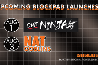 Mscribe Introduces DMT-Ninjas and NatGoblins Blockpad Launches