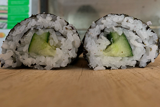 Vegetarian Main- Kappamaki (Cucumber Sushi Roll)