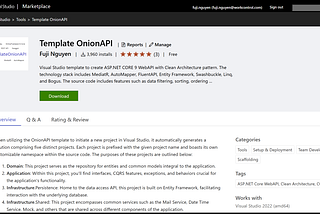 Visual Studio Template OnionAPI — Release Notes