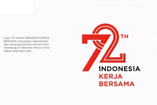 Di Balik Desain Logo HUT RI Yang Ke-72