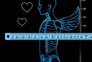 An AI generated image of measuring health