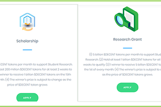 How to apply for DECENT Scholarship and Research Grant