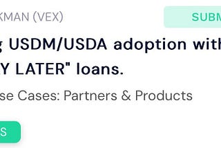 How to cast vote for Boosting USDA/USDM adoption with Revuto’s “Buy now, Pay later” — Catalyst…
