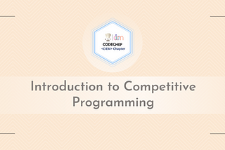 Intro to Competitive Programming