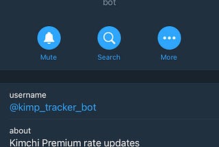 Kimchi Premium Telegram bot by a python beginner