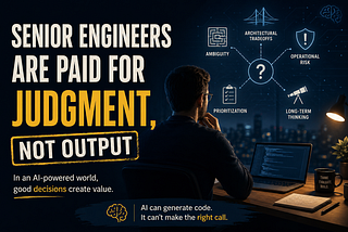 Senior Engineers Are Paid for Judgment, Not Output