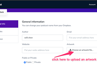 How to add artwork to my podcast