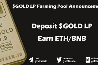 $GOLD LP Pool Announcement