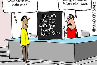Separate Checks: A Metaphor for Good and Bad Customer-Focused Policies