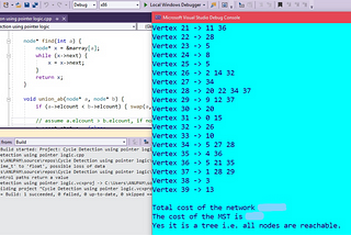 Kruskal’s Minimum Spanning Tree Algorithm( Detection of cycles using node, subtree, element count…