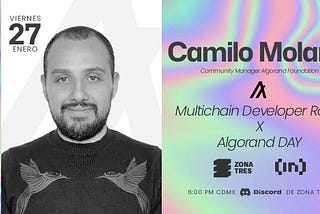 Camilo Molano protagoniza el Algorand Day del Multichain Developer Road