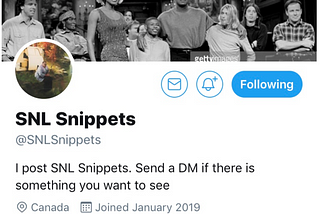 SNL Snippets is Every Saturday Night Live Fan’s Dream Twitter account