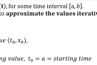 Initial Value Problems for ODE