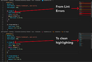 How to make VSCode css file extension understand scss code using files.association!