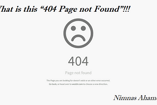 Who knows about the 404 error !! Do you know of any other errors like this ??