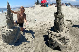 Sandcastle building lesson final product