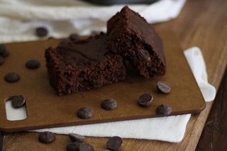 Dark Chocolate Peanut Butter Brownies The Roasted Root on We Heart It.